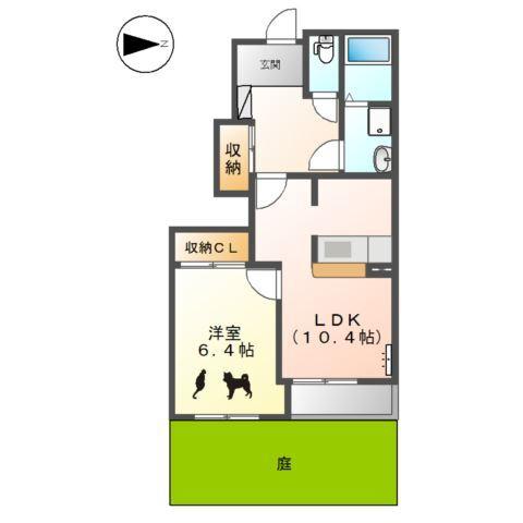 パークヒルズ城土 間取り図画像