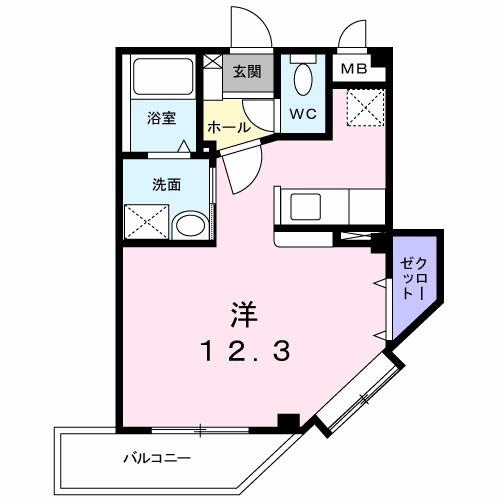 アルドールＵＴＹ（401） 間取り図画像