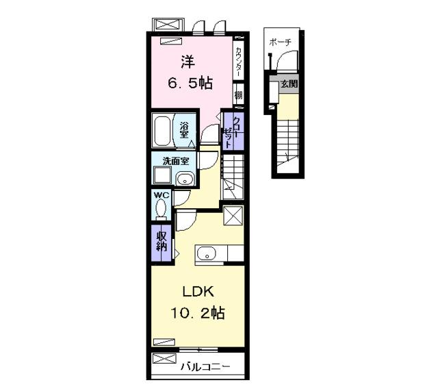 アム　ベステン（202） 間取り図画像