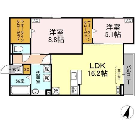 ルヴィータ川名山町（301） 間取り図画像