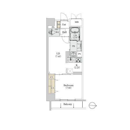 カスタリア新栄Ⅱ（0711） 間取り図画像