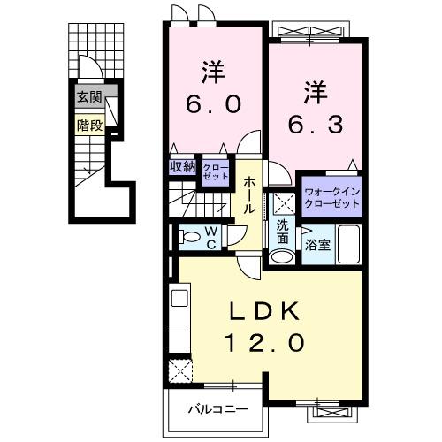 セレーノドゥーエ（203） 間取り図画像