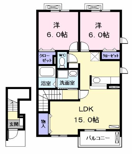 アプリコット（202） 間取り図画像