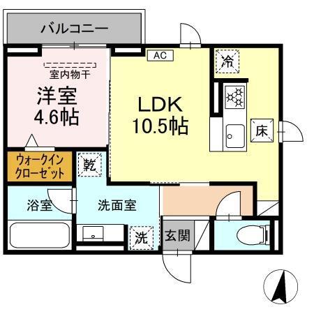 エクラノーブル（101） 間取り図画像
