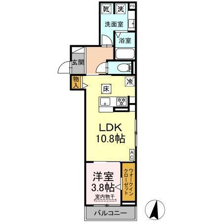 エクラノーブル（102） 間取り図画像