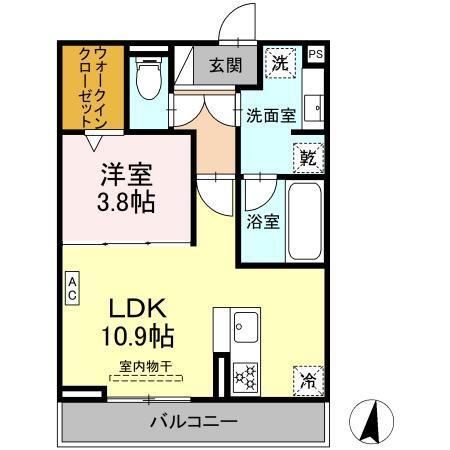 エクラノーブル（203） 間取り図画像