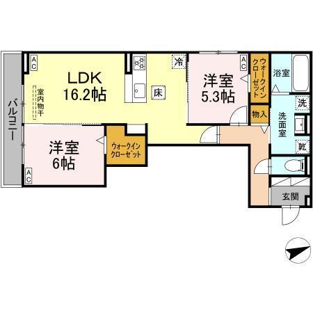 ルヴィータ広瀬（103） 間取り図画像