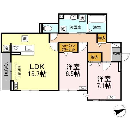 ルヴィータ広瀬（105） 間取り図画像
