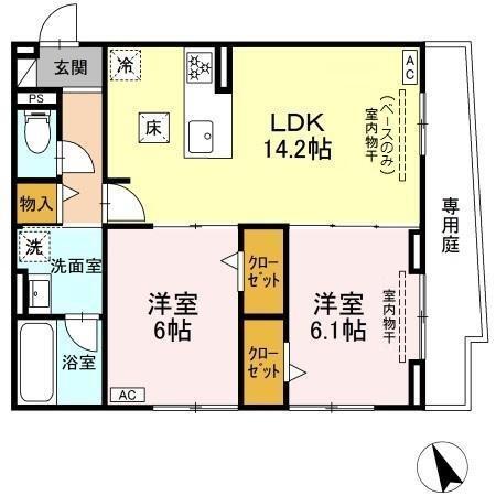 セレスティア唐山町（101） 間取り図画像