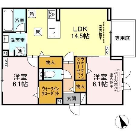 セレスティア唐山町（102） 間取り図画像