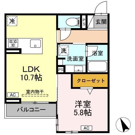 セレスティア唐山町（303） 間取り図画像