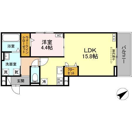ルヴィータ川名（302） 間取り図画像