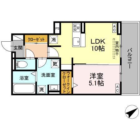 ルヴィータ川名（303） 間取り図画像