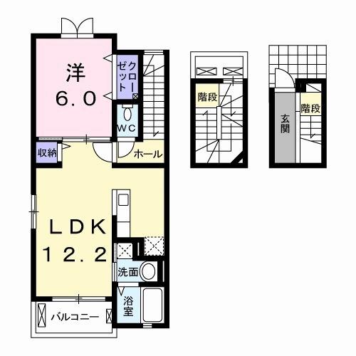 グランディア山の手（302） 間取り図画像