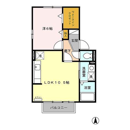 サンルーム戸田（205） 間取り図画像