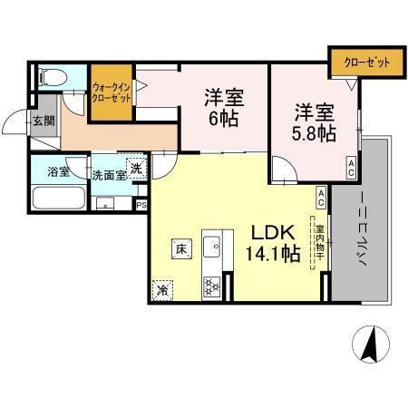 Century Grove 守山（101） 間取り図画像