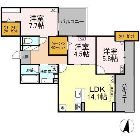 Century Grove 守山（301） 間取り図画像