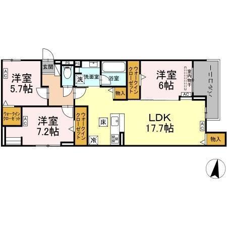 Century Grove 守山（105） 間取り図画像