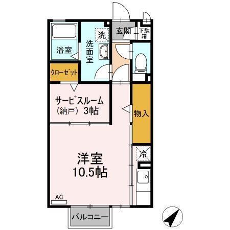 レセンテ鶴が沢（203） 間取り図画像
