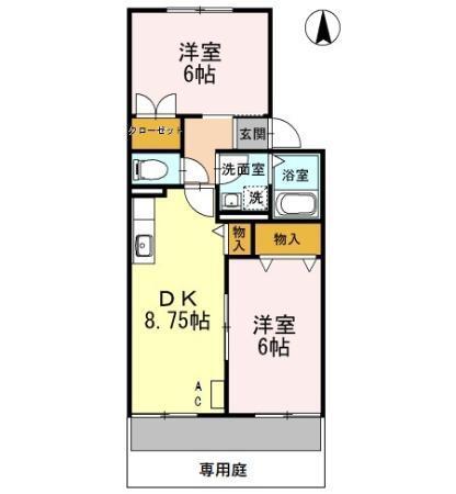 ハイカムール青山（102） 間取り図画像