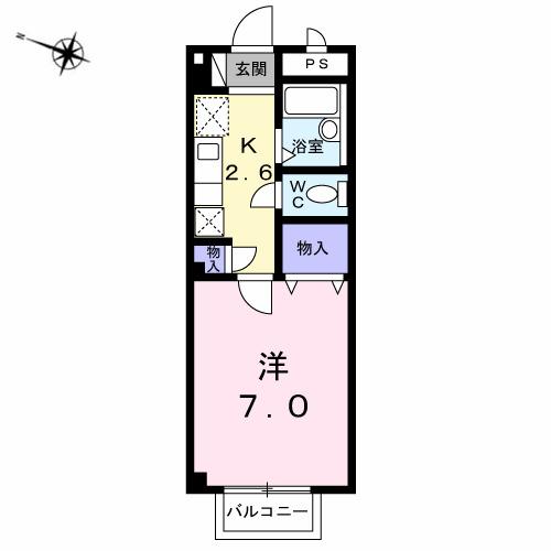 アメニティー２１（202） 間取り図画像