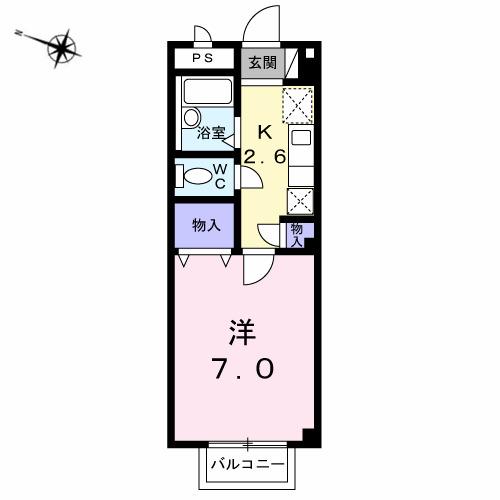 アメニティー２１（201） 間取り図画像