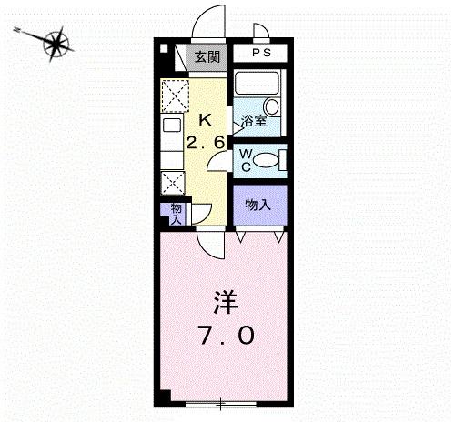 アメニティー２１（102） 間取り図画像
