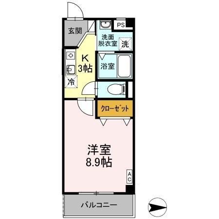 セントラルハイツ名古屋（406） 間取り図画像