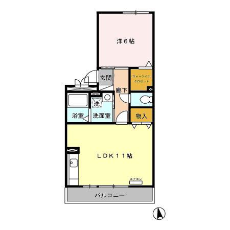 エクセラン彩（202） 間取り図画像