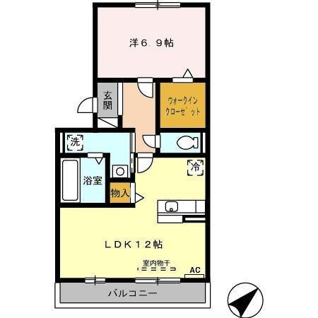 ＷＥＳＴ　ＷＩＮＧ（301） 間取り図画像