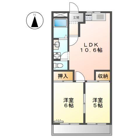 シティーマンション愛 間取り図画像