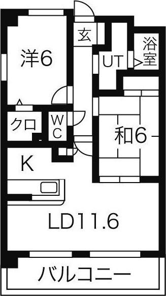 ガーデンイースト荒子（301） 間取り図画像