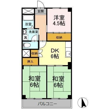 エスプラナード（202） 間取り図画像