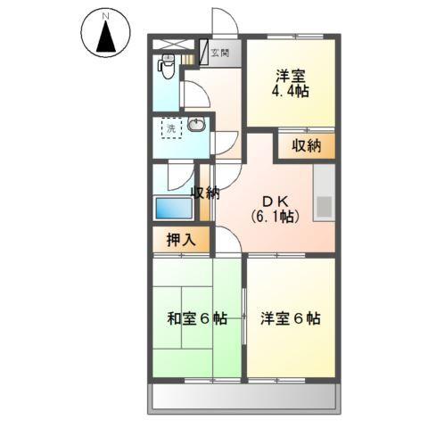 プレジールＢ 間取り図画像