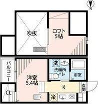 Jeunesse石場（103） 間取り図画像