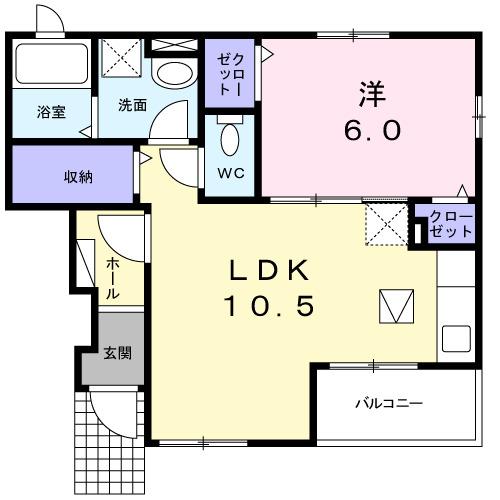 ララ・キャマクタⅠ（102） 間取り図画像