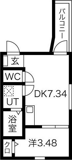 プリシェール黄金（302） 間取り図画像