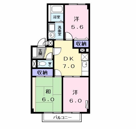 ヒューマンハイム（203） 間取り図画像