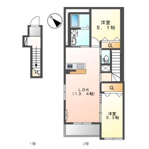 高針台フルール 間取り図画像