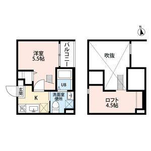 リベルテ露橋（203） 間取り図画像
