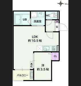 Jack harutaⅠ（302） 間取り図画像