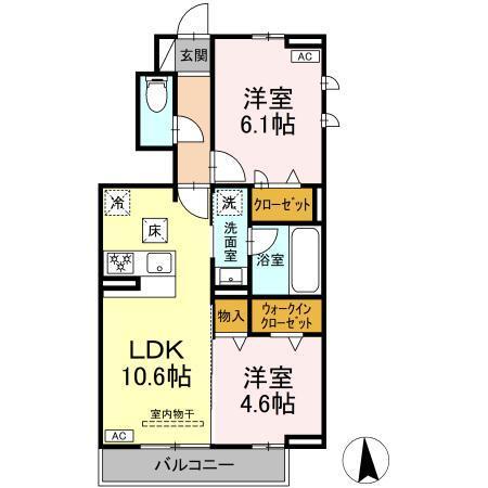 グラシアーレ（101） 間取り図画像