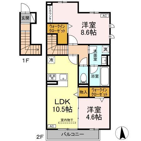 グラシアーレ（201） 間取り図画像