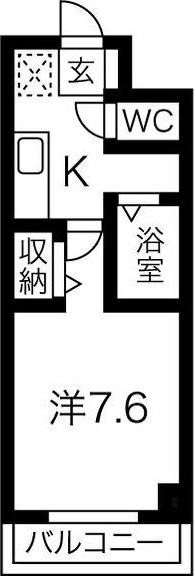 パークサイド錦 I（2C） 間取り図画像