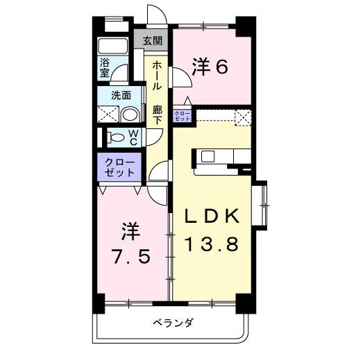 ラ・カーサＳＨＩＭＡＤＡ（201） 間取り図画像