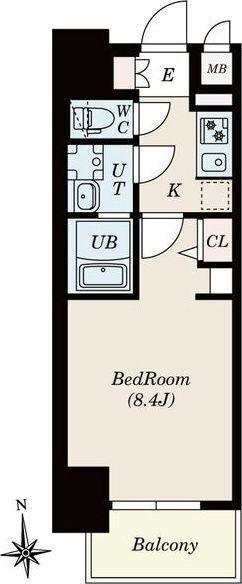 S-RESIDENCE尾頭橋beaute（806） 間取り図画像