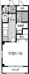クレアーレ（202） 間取り図画像