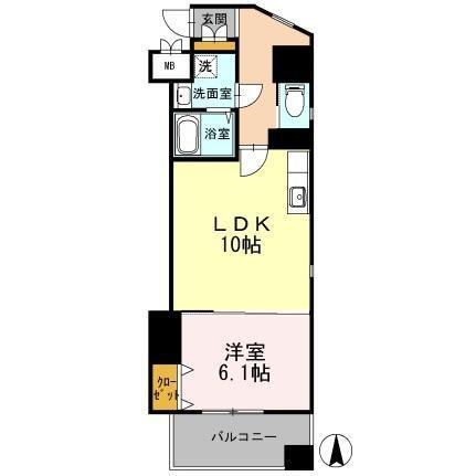 カスタリア志賀本通（1308） 間取り図画像