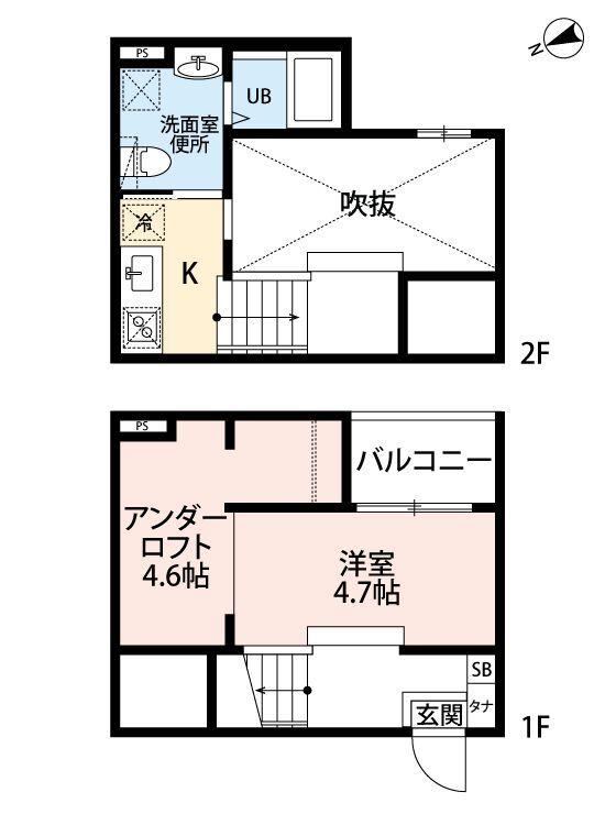 Celeste 五女子（101） 間取り図画像