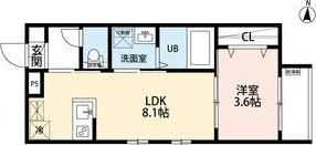 robot　home山王（303） 間取り図画像